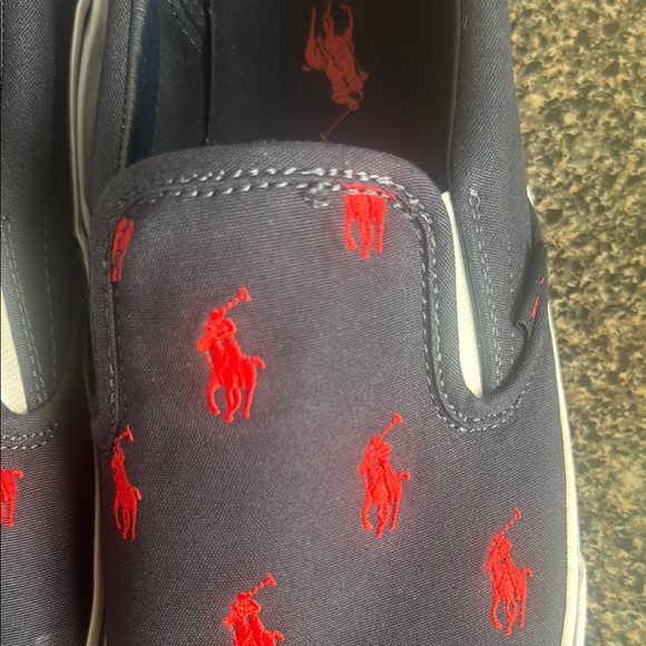 Polo Ralph Lauren Navy Slip-On Sneakers - Picture 2 of 10